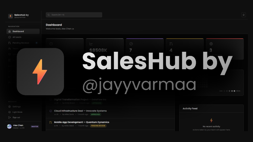 SalesHub lead management portal